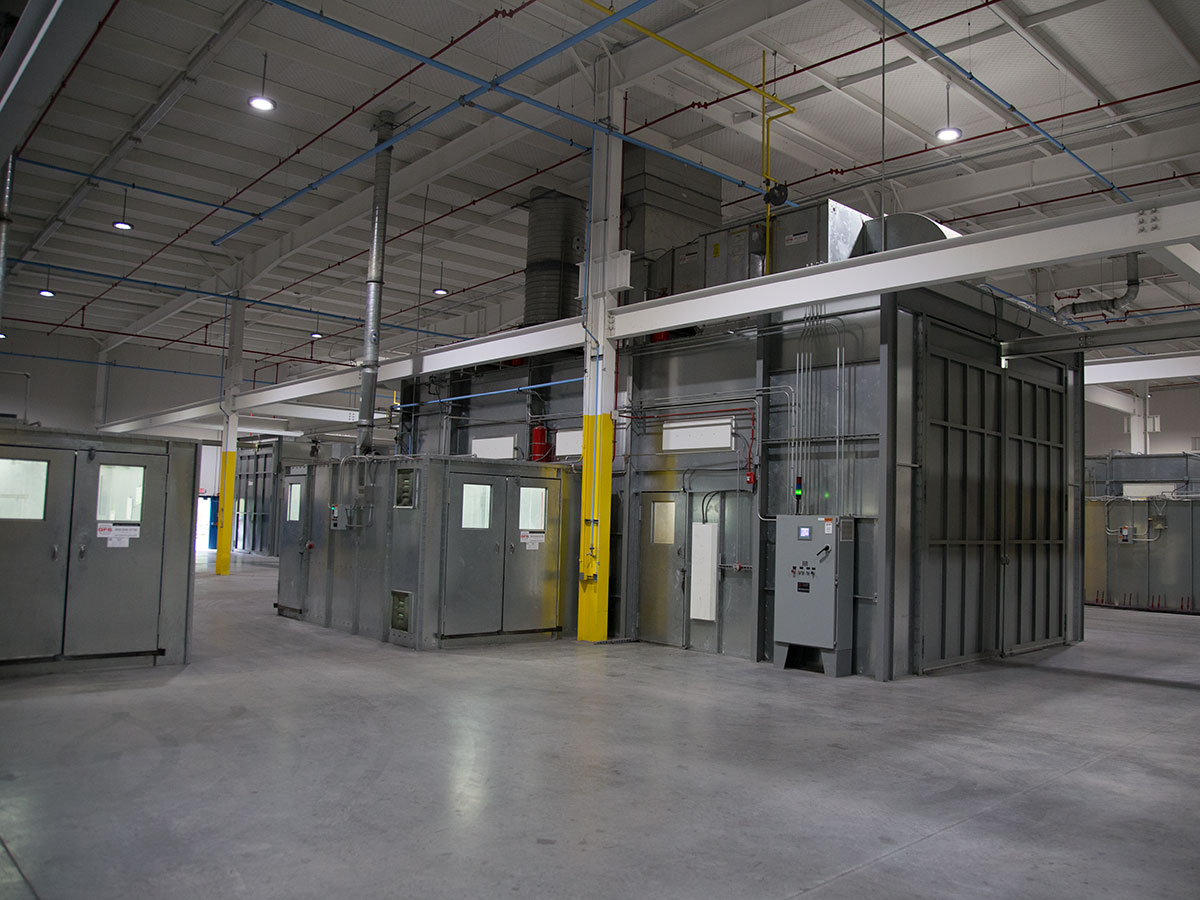 Industrial paint booth