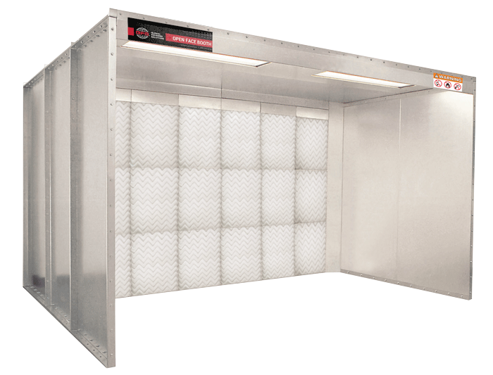 Open Front paint booth